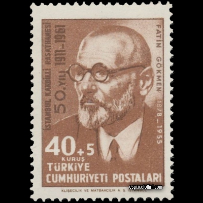 the stamp astronome TUR 1