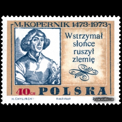 the stamp astronome POL 16