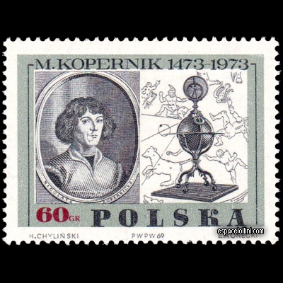the stamp astronome POL 17