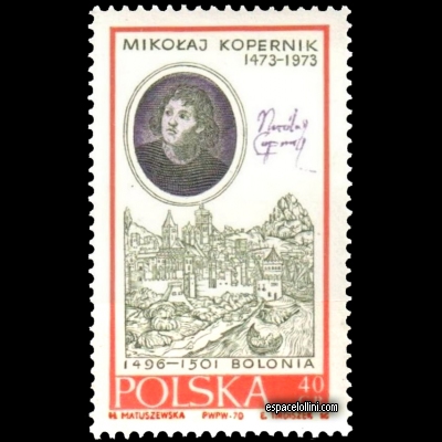 the stamp astronome POL 19