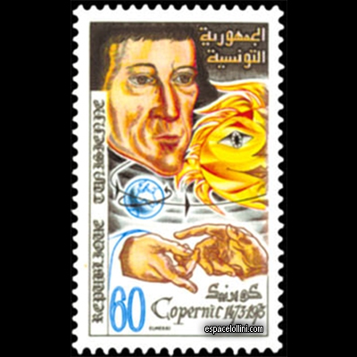 the stamp astronome TUN 1