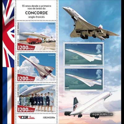 the stamp concorde GUB 109/111 C