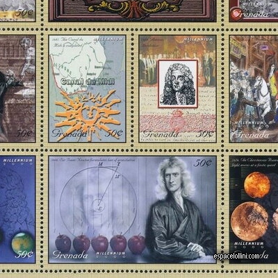 the stamp astronome GRA 3 C detail