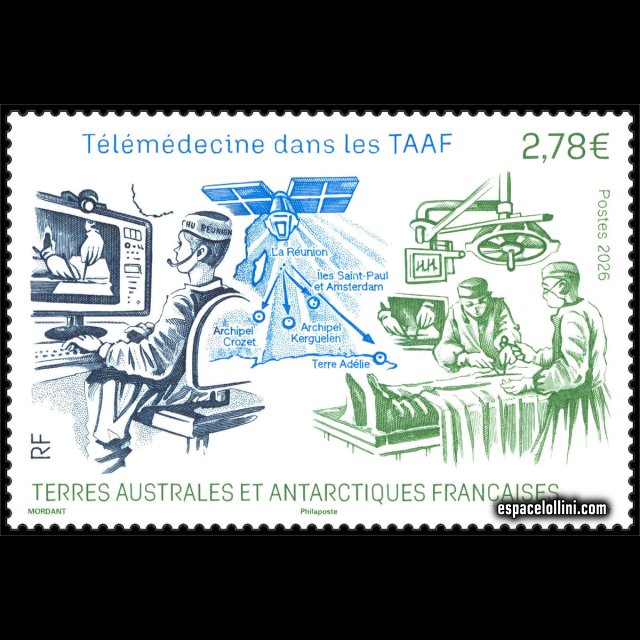 the stamp taaf TAA 1125
T�l�m�decine dans les TAAF